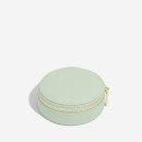 Stackers Round Travel Jewellery Case - Sage