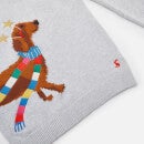 Joules Kids Festive Cracking Dog Cotton Jumper - 3 Years