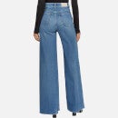 Tommy Hilfiger Faded Cotton-Blend Wide Leg Jeans - W27