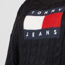 Tommy Jeans Curve Flag Logo Knit Jumper - XL