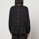 Skall Studio Mallow Pintucked Lace-Trimmed Organic Cotton Shirt - EU 38/UK 10