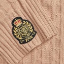 Lauren Ralph Lauren Logo-Patched Cable-Knit Scarf