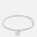 Joma Jewellery Women's Crystal A Little Rose Quartz Silver Bracelet - Silver