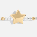 Joma Jewellery Women's Christmas Cracker Merry Christmas Bracelet - Silver and Gold