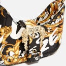 Versace Jeans Couture Baroque-Print Faux Leather Small Hobo Bag