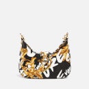 Versace Jeans Couture Baroque-Print Faux Leather Small Hobo Bag