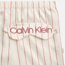 Calvin Klein Striped Satin Pyjama Set - XS