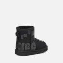 UGG Kids' Classic Mini Scatter Graphic Suede and Wool-Blend Boots