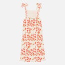 Helmstedt Strawberry Printed Linen-Blend Midi Dress - XS