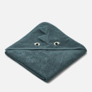Liewood Augusta Hooded Towel - Dragon/Whale Blue Mix