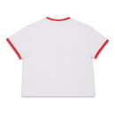 High School Musical East Women's Cropped Ringer T-Shirt - White Red