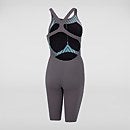 Fastskin LZR Pure Valor Schwimmanzug mit offenem Rücken Grau/Blau für Damen