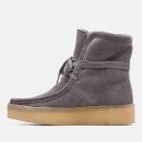 Clarks Originals Wallabee Faux Fur-Lined Suede Boots - UK 3