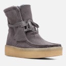 Clarks Originals Wallabee Faux Fur-Lined Suede Boots - UK 3