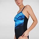 AmberGlow Formender Badeanzug Schwarz/Blau für Damen
