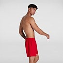 Bañador corto Prime Leisure de 41 cm para hombre, rojo