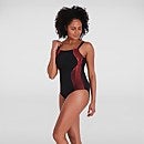 Women's CrystalLux Shaping Swimsuit Black/Red