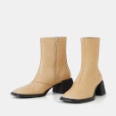 Vagabond Ansie Flared Heel Leather Ankle Boots - UK 3
