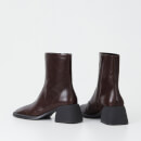 Vagabond Ansie Flared Heel Leather Ankle Boots - UK 7