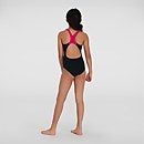 Girl's Digital Placement Splashback Swimsuit Black/Pink
