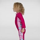 Infant Girl's All-In-One Sun Suit Pink/Blue