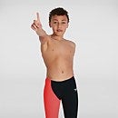 Fastskin Endurance+ Hoch geschnittene Schwimmhose Schwarz/Rot für Jungen