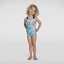 Digital Allover Badeanzug Lila/Blau für Kleinkinder (Mädchen)