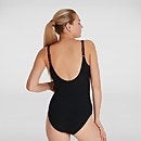 Women's LunaLustre Shaping Swimsuit Black/Red