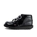Junior Girls Kick Hi Bloom Patent Leather Black