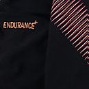 Placement Muscleback Badeanzug Schwarz/Rot für Damen