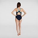 Women's Dive Thinstrap Muscleback Swimsuit Blue/Orange