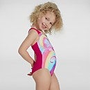 Digital Placement Badeanzug Pink/Blau für Kleinkinder (Mädchen)