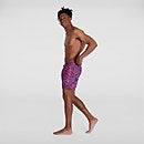 Men's Printed Leisure 16" Swim Shorts Blue/Red