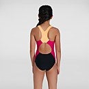 Girl's Colourblock Spiritback Swimsuit Black/Pink