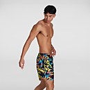 Men's Printed Leisure 16" Swim Shorts Yellow/Red