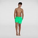 Bañador corto Essential de 33 cm para niño, verde
