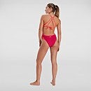 Women's Solid Freestyler Swimsuit Red