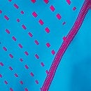 Medley Logo Medalist Badeanzug Blau/Pink für Mädchen