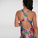 Girl's Digital Allover Medalist Swimsuit Black/Pink