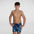 Boy's Printed 13" Swim Shorts Black/White