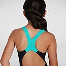 Girl's Digital Placement Splashback Swimsuit Black/Green