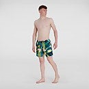 Pantaloncini da bagno Uomo da 16" con stampa digitale Giallo/Rosa