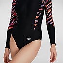 Women's Long Sleeved Paddle Suit Black/Red