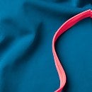 Solid Tie-Back Badeanzug Blau/Rot für Damen