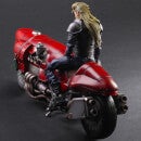 Square Enix Final Fantasy VII Remake Play Arts Kai Roche with Motorcycle Action Figure
