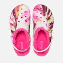Crocs Toddlers Classic Marbled Faux Sherpa Lined Clogs - UK 7 Toddler