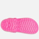 Crocs Classic Glitter Rubber and Faux Sherpa Lined Clogs - UK 7 Toddler