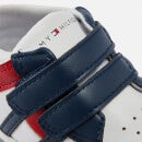 Tommy Hilfiger Blue, White and Red Velcro Trainers - UK 1 Baby