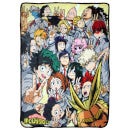 My Hero Academia Class 1-A Group Blanket with Chibi Puffy Sticker Sheet