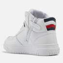 Tommy Hilfiger Youth Faux Leather High-Top Trainers - UK 12 Kids